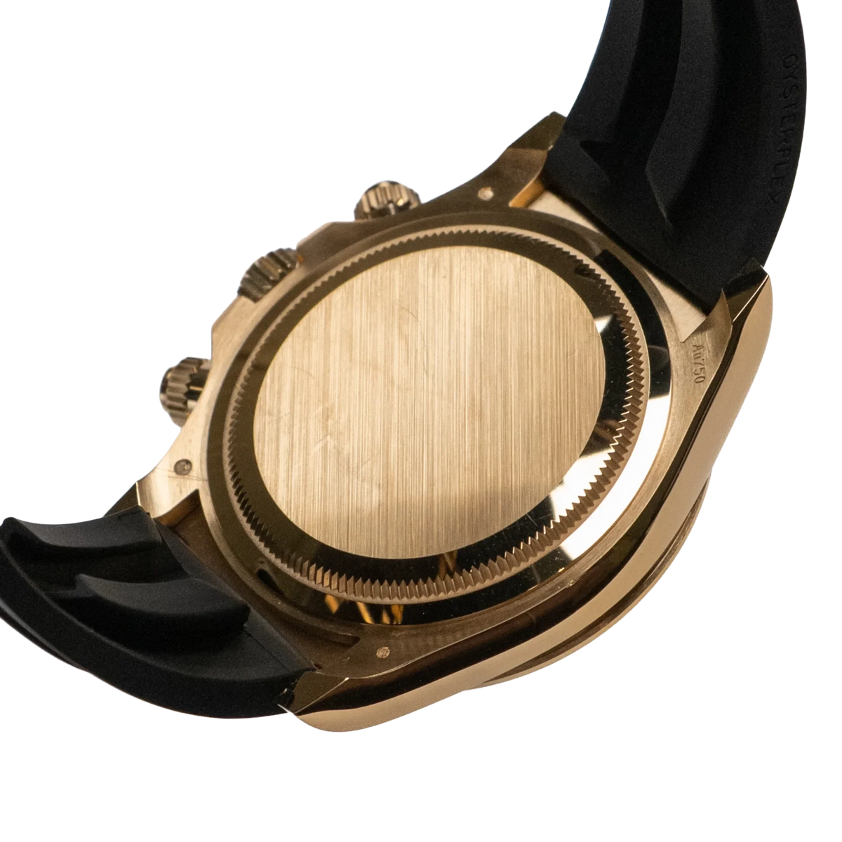 Daytona 40mm Yellow Gold Black and Golden Diamond Dial Oysterflex 126518LN