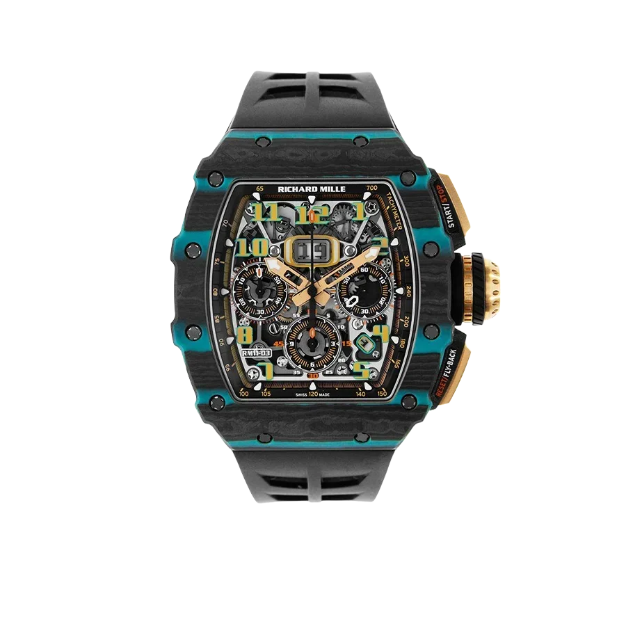 RM 11-03 Turquoise Quartz TPT, Ultimate Edition, Skeleton Dial, 50 mm