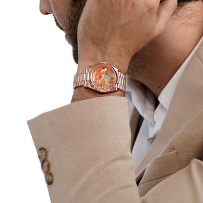 Day-Date 36 128235 'Emoji Puzzle' Rose Gold