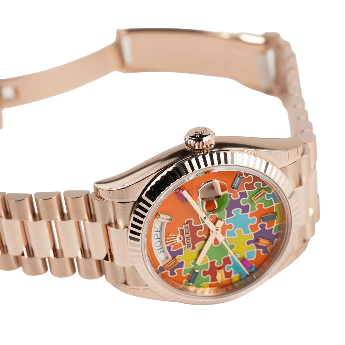 Day-Date 36 128235 'Emoji Puzzle' Rose Gold