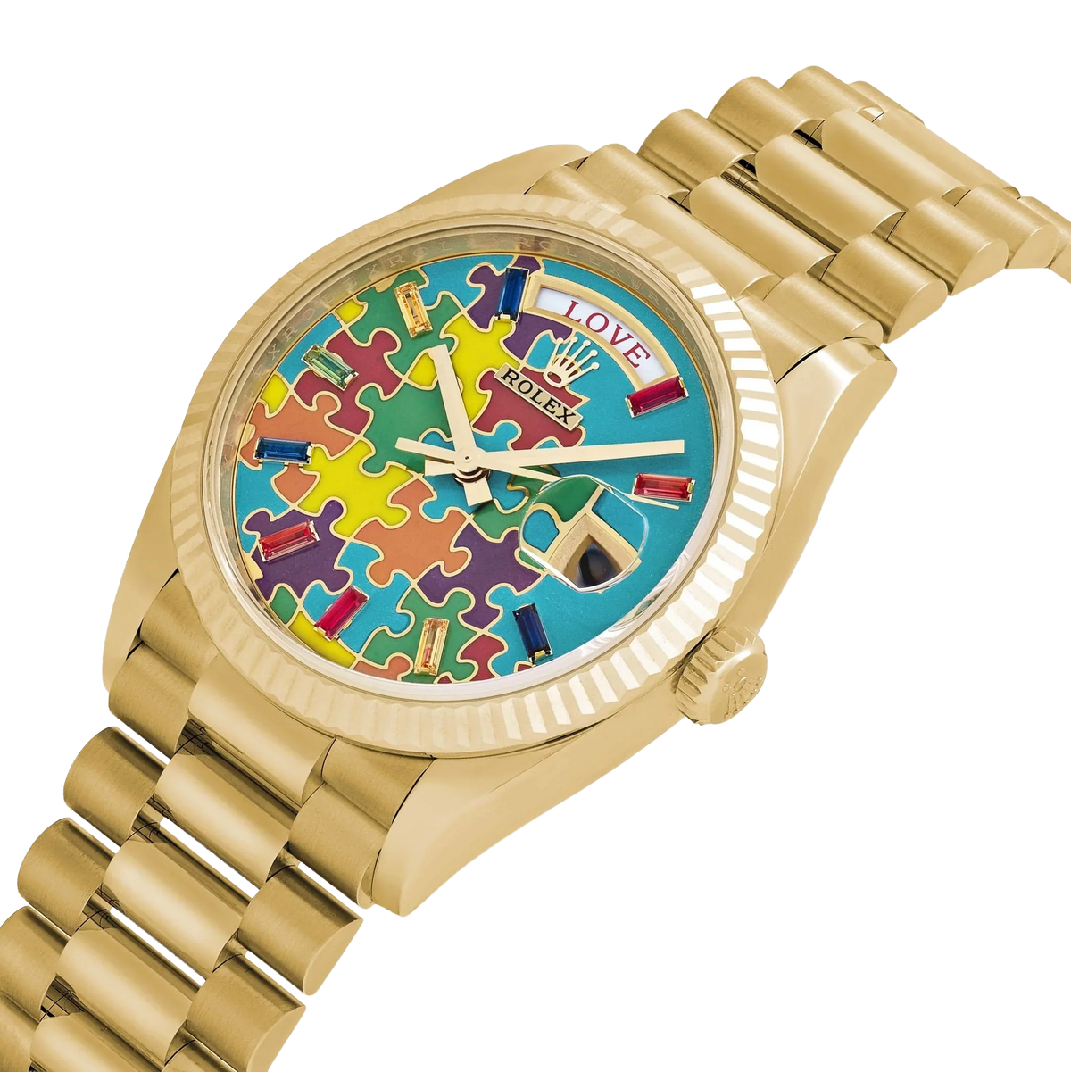 Day-Date 36 128238 'Emoji Puzzle' Yellow Gold