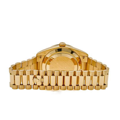 Day-Date 40 228398TRU Yellow Gold Roman Dial Ruby Bezel