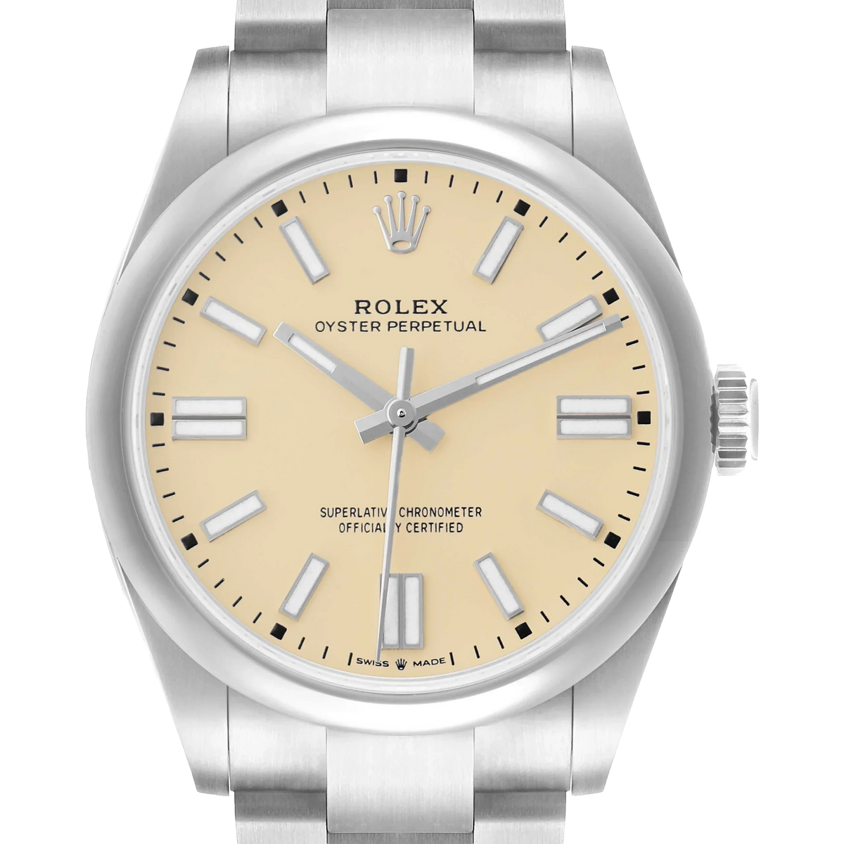 Oyster Perpetual 41mm Steel Beige Dial Mens Watch 134300