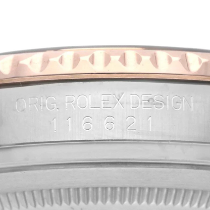 Yachtmaster 40 Rose Gold Steel Brown Dial Mens Watch 116621