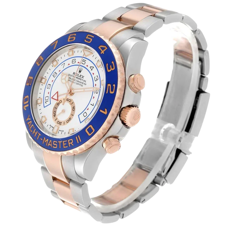 Yachtmaster II 44mm Steel Rose Gold Mens Watch 116681
